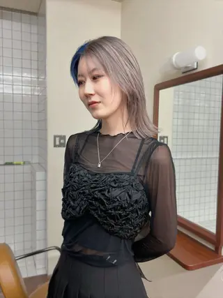 ミディアム カラー レイヤー専門家 ダブルカラー修のヘアスタイル