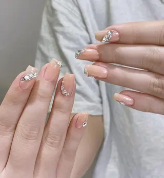 ネイル By moonネイル 🌷ワンホン/韓国風のネイルデザイン