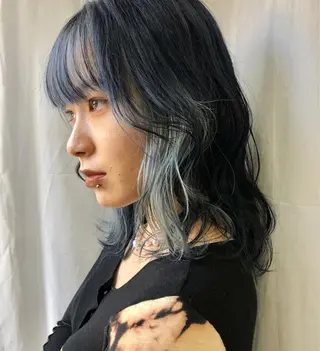 ミディアム カラー 🫧🇰🇷韓国ヘア レイヤー🐺Yutaのヘアスタイル