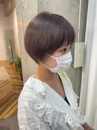 ショート カラー lani hair salon所属・SHOTO ハイトー ン/デザインカラーのヘアスタイル