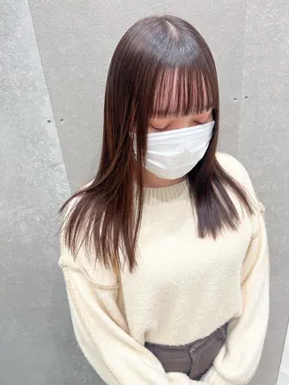 セミロング カラー マツエクmarry池袋所属・マツエクモデル無料 marry 池袋秦のマツエク・マツパデザイン