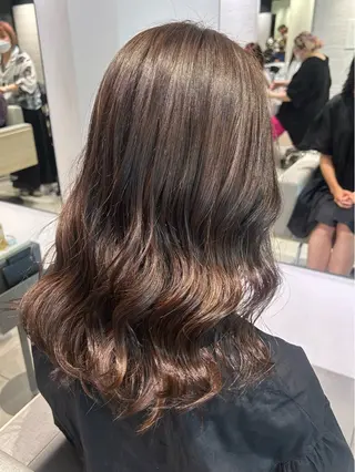 セミロング 銀座/韓国レイヤー/ 艶カラー🍓原田侑依のヘアスタイル