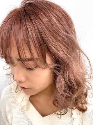 ミディアム カラー momo所属・メンズヘアメイク 🩵Mayuki🩵のヘアスタイル