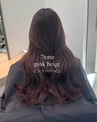 セミロング カラー 垢抜けレイヤー/ 着付け　ふうか　渋谷のヘアスタイル