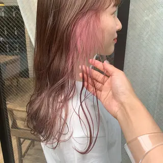 ロング カラー レイヤー/顔周り /AKARIのヘアスタイル