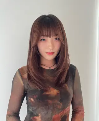 ロング MAYU/ハイトーン /レイヤーカットのヘアスタイル