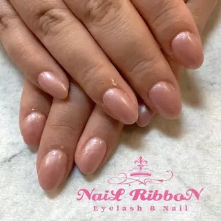 ネイル ネイルリボン 受付スタッフのネイルデザイン