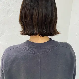 ショート カラー ヘアアレンジ 🫧透明感カラー/ ボブ/小笠原汐海🪽のヘアスタイル