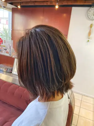 ミディアム 髪質改善/レイヤー/ 小顔/デザインのヘアスタイル