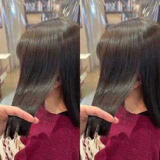 ミディアム カラー ekolu所属・髪質改善･縮毛矯正 特化･ユウシンのヘアスタイル