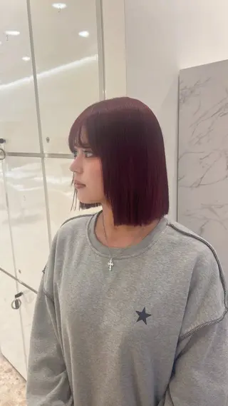 ショート 髪質改善/艶カラー/ ブリーチ/桃谷翼のヘアスタイル