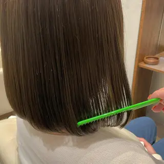 ミディアム カラー 【完全個室】髪質改善 暖色カラー/山崎唯奈のヘアスタイル