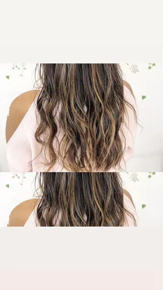 ロング カラー ショート/ボブ/ 白髪ぼかし/しんやのヘアスタイル