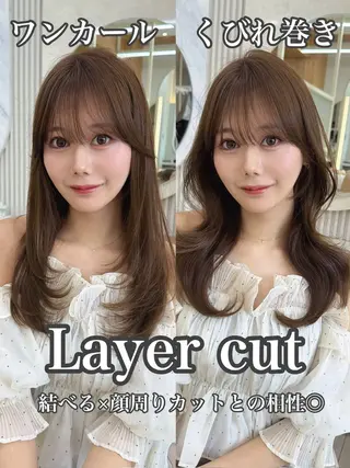 セミロング 顔周り/艶感カラー /レイヤー/TAKUのヘアスタイル