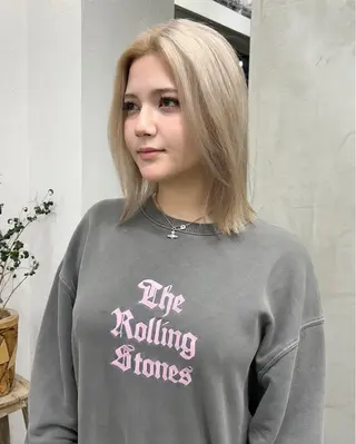 ミディアム カラー 🫐寒色系カラー 🫐ヤマナカリリカのヘアスタイル