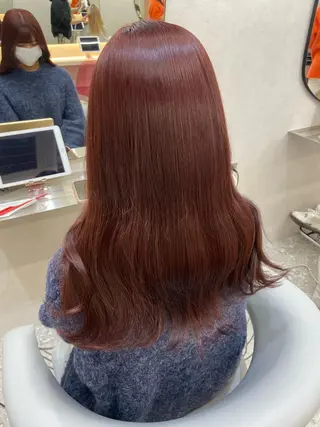 ロング カラー 新宿/韓国ヘア 中明度カラー/かやのヘアスタイル