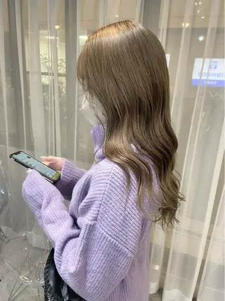 ロング カラー yuna/ボブカット /ハイトーンカラーのヘアスタイル