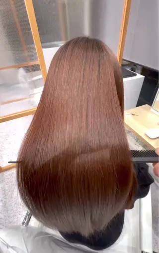 ミディアム 美髪矯正/髪質改善 /氏原のヘアスタイル