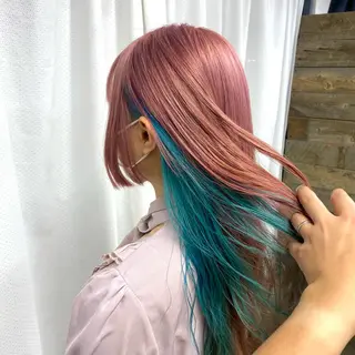 セミロング カラー ヘアアレンジ 年間1500人担当 代表　南一路のヘアスタイル