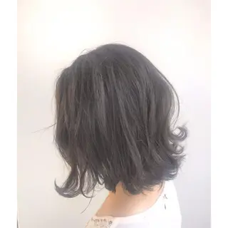 ミディアム カラー 髪質改善/透感カラー 山下輝人のヘアスタイル