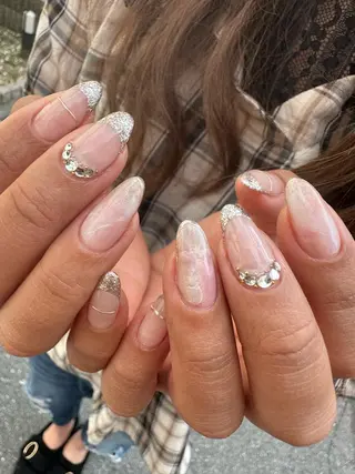 ロング カラー ヘアアレンジ キッズ ネイル マツエク・マツパ アイブロウ 福田 加奈のネイルデザイン