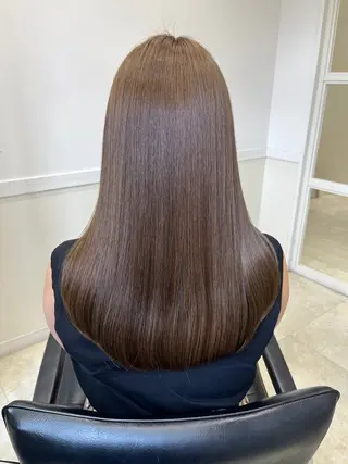 ロング 艶髪×縮毛矯正/ レイヤー　西村のヘアスタイル