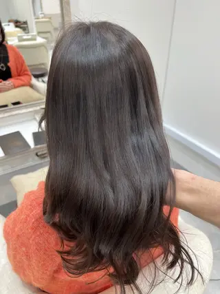 セミロング カラー 縮毛矯正×艶カラー /中村勇太のヘアスタイル