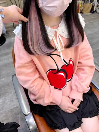 ミディアム エクステ/ハイトーン 🐏☁️miminaのヘアスタイル