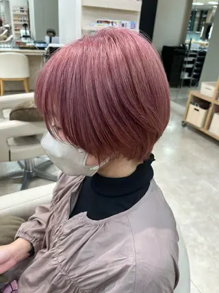 ショート カラー 暖色専門美容師🎀 お客様満足度◎のヘアスタイル