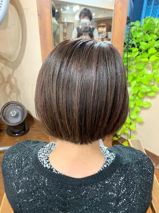 ミディアム カラー 武田尚子🌸 自然に仕上がる矯正のヘアスタイル