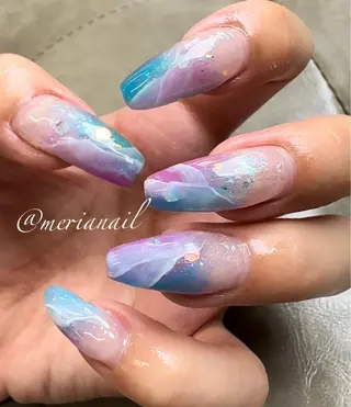 ロング カラー メンズ キッズ ネイル アイブロウ INFINITY所属・INFINITY nailのネイルデザイン