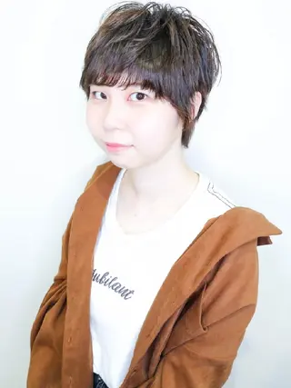 ショート ブリーチ/ヘアケア/ 艶髪/イギチハルのヘアスタイル