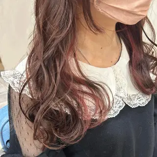 セミロング カラー 🫧透け感⋆艶髪💎 山口アヤカのヘアスタイル