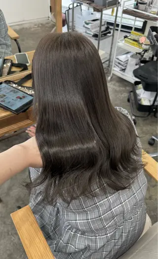 セミロング カラーモデル募集 吉原佳穂💗のヘアスタイル