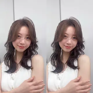 ミディアム 💖艶髪矯正×小顔 カット特化/SAKUのヘアスタイル