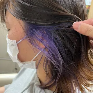 ミディアム カラー カラー特化美容師 なかもと たつひろのヘアスタイル