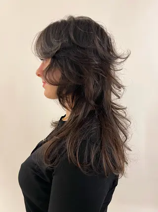 ロング カラー haco＋所属・圧倒的デザイン力 店長🎨RENAのヘアスタイル