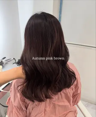 セミロング カラー rina/無料 レイヤーカット/上野のヘアスタイル