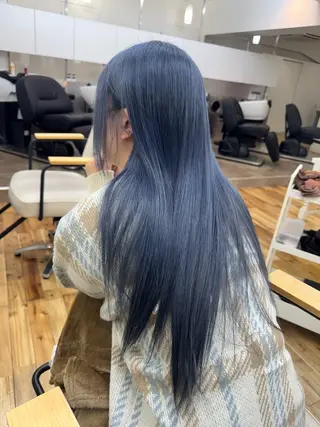 セミロング カラー カラー特化型美容師 保住のヘアスタイル