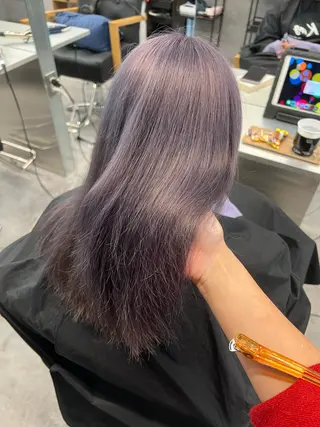 セミロング カラー 中井 一葉のヘアスタイル