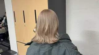 ミディアム tokute 中野真咲🐺のヘアスタイル