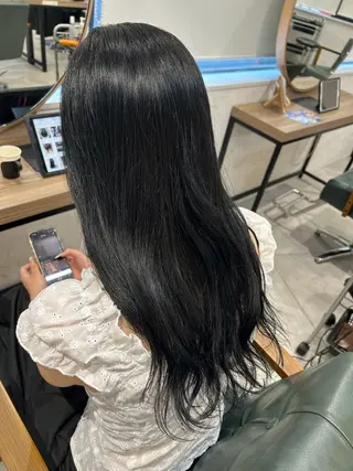 ロング カラー ハイトーン/赤みなし 透明感/ririkaのヘアスタイル