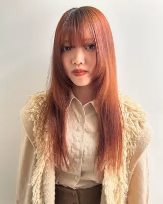 ロング ケアパーマ/ケアブリ ーチdaisukeのヘアスタイル