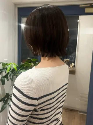 ショート カラー 上品な暖色/丸みボブ Chie🪷のヘアスタイル