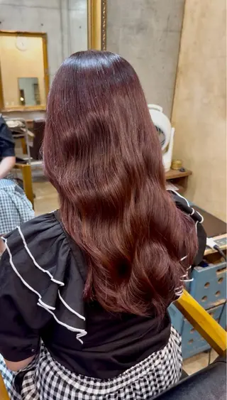 セミロング カラー Cadre新小岩🫧 栗原葵のヘアスタイル