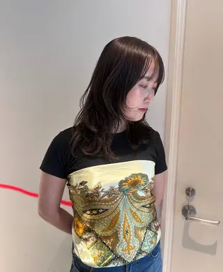ロング clear of hair LiT店所属・及川 遥/レイヤー/ カットモデルのヘアスタイル