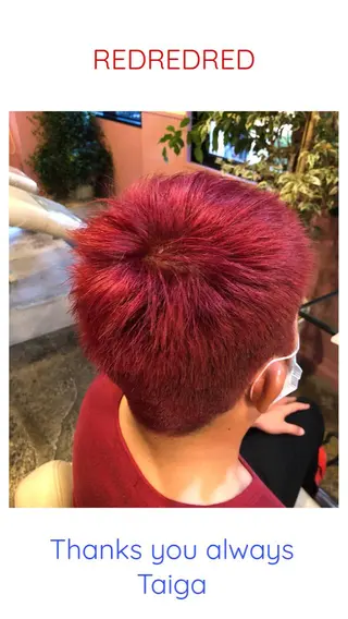 ショート カラー パーマ ヘアアレンジ メンズ 表参道Lise おおいしおりのヘアスタイル