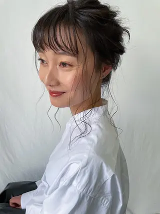 ミディアム カラー ヘアアレンジ Kouta/似合わせ /パーマ/カラーのヘアスタイル