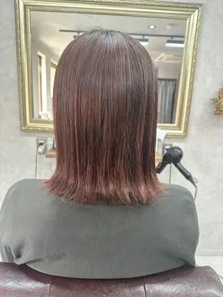 ミディアム カラー 髪質改善サロン Lien深井店のヘアスタイル
