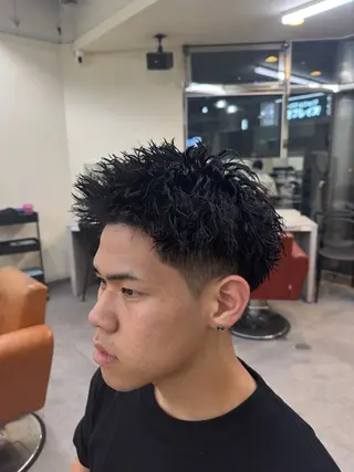 ショート メンズ パーマ/京都駅 /メンズ/藤井 翔のヘアスタイル